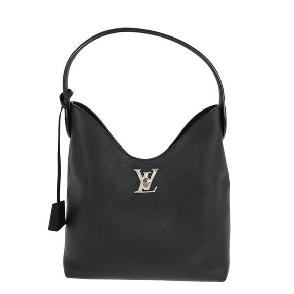 Louis Vuitton Lock Me Hobo Shoulder Bag Black - Picture 10 of 10